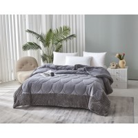Κουβερτοπάπλωμα υπέρδιπλο 220x240 Agnes - Light Grey 02