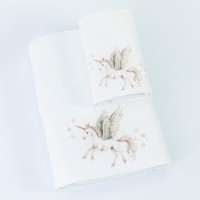 Πετσέτες Σετ 2ΤΜΧ Emeralda Λευκό