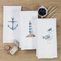 Ποτηρόπανα Κουζίνας Seagull Σετ 3ΤΜΧ