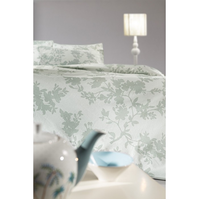 Σετ Σεντόνια Μονά 180x265 - Christy Aqua Grey