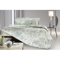 Σετ Σεντόνια Μονά 180x265 - Christy Aqua Grey