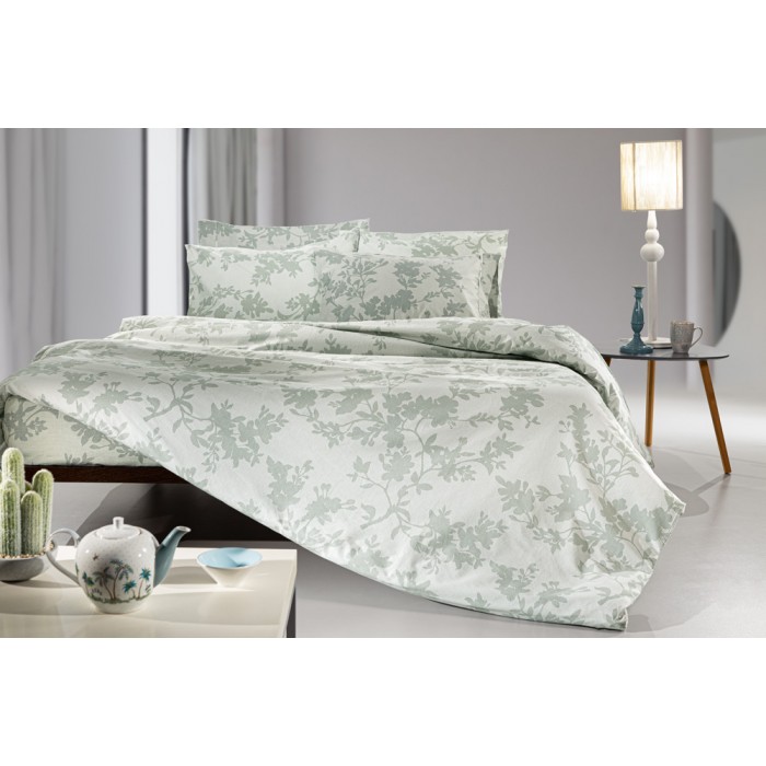 Σετ Σεντόνια Μονά 180x265 - Christy Aqua Grey