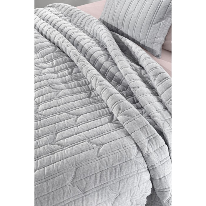 Κουβερλί King Size (Σετ 250x240) Aurora Grey