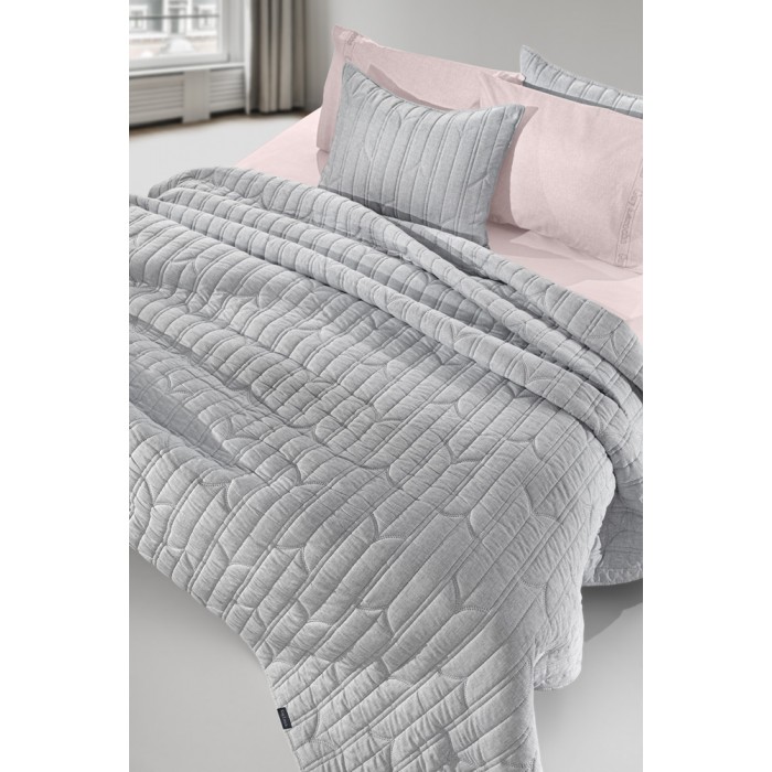 Κουβερλί King Size (Σετ 250x240) Aurora Grey