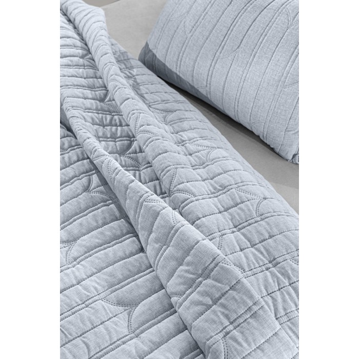 Κουβερλί King Size (Σετ 250x240) Aurora Blue
