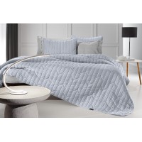 Κουβερλί King Size (Σετ 250x240) Aurora Blue
