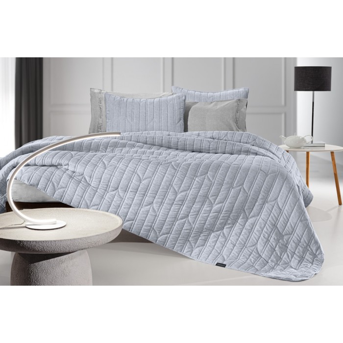 Κουβερλί King Size (Σετ 250x240) Aurora Blue