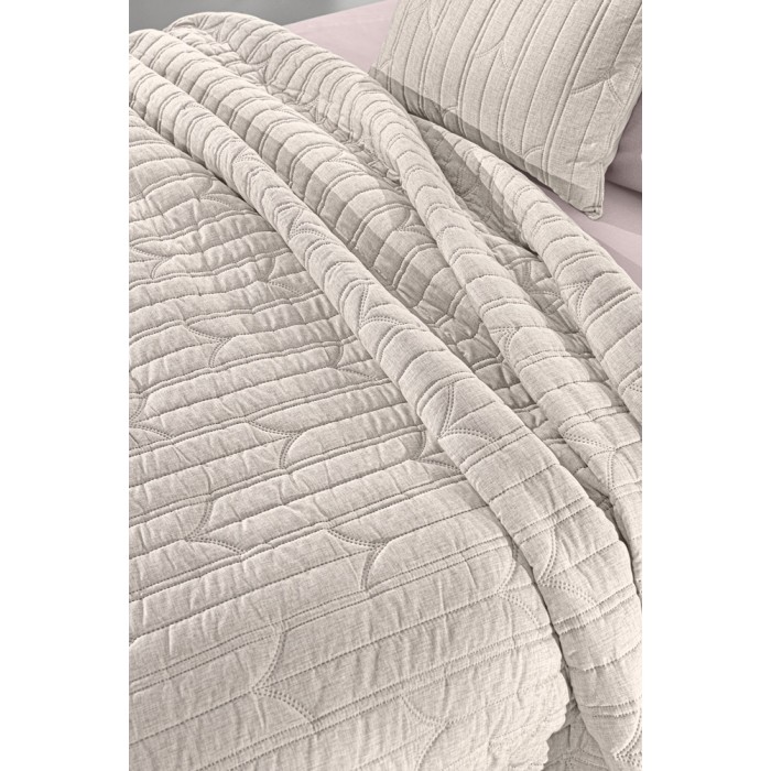 Κουβερλί King Size (Σετ 250x240) Aurora Natural