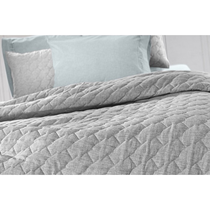 Κουβερλί King Size (Σετ 250x240) Kiara Grey