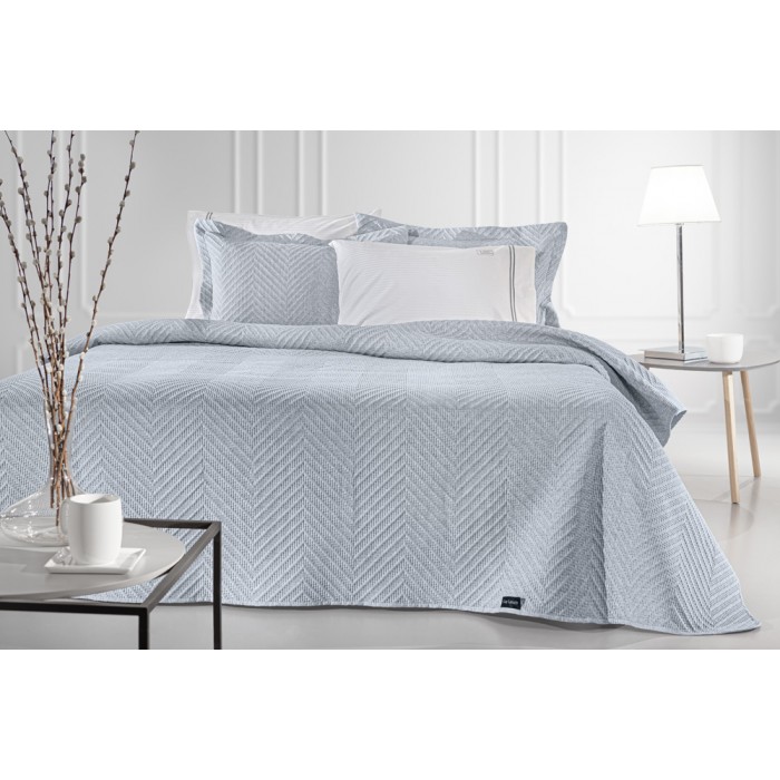 Κουβερλί Υπέρδιπλο (Σετ 220x240) Hamptons Blue