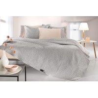Κουβερλί Υπέρδιπλο (Σετ 220x240) Hamptons Grey