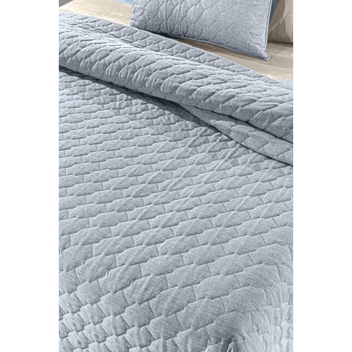 Κουβερλί King Size (Σετ 250x240) Kiara Blue
