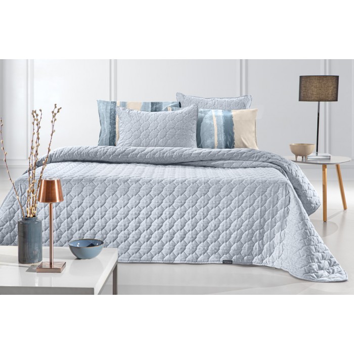Κουβερλί King Size (Σετ 250x240) Kiara Blue
