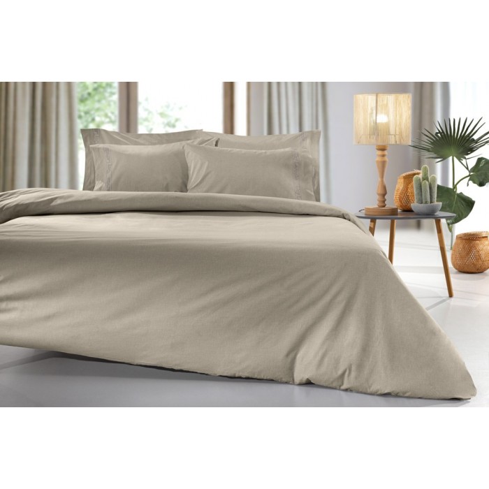 Σεντόνι King Size Color Plus 270x280 - Taupe