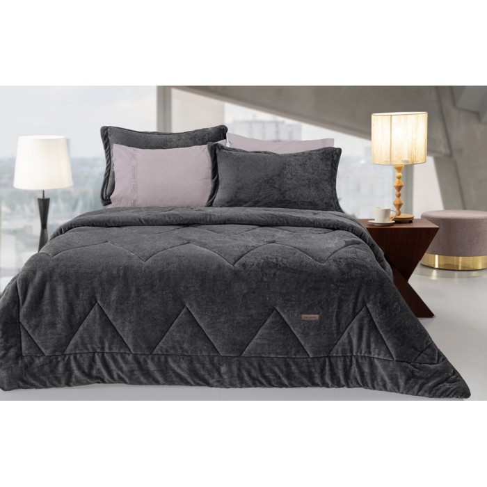 Πάπλωμα King Size 260x240 Drops - Anthracite