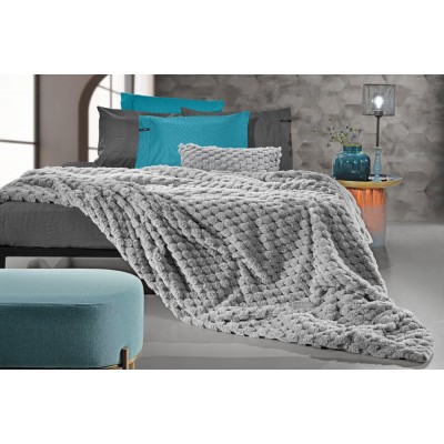 Κουβέρτα Γούνινη King Size 260x240 Elixir - Silver