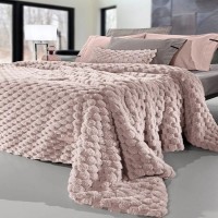 Κουβέρτα Γούνινη King Size 260x240 Elixir - Old Pink