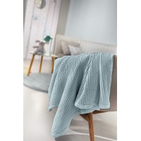 Κουβέρτα Πικέ Κούνιας 110x130 Bella L.Blue