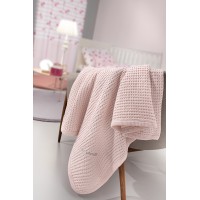 Κουβέρτα Πικέ Κούνιας 110x130 Bella Pinky