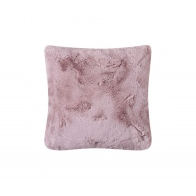 Μαξιλάρι Διακοσμητικό 45x45 Με Γέμιση Rabbit Fur - Pink/Grey