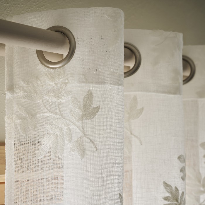 Κουρτίνα με τρουκς 140x280 Leaf Offwhite 532/05
