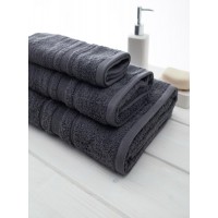 Πετσέτα Προσώπου (50x100) Sithonia 502 Dark Grey 550gsm