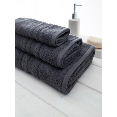 Πετσέτα Προσώπου (50x100) Sithonia 502 Dark Grey 550gsm
