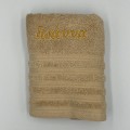 Πεσέτα Προσώπου  Beige -  Με Κέντημα Ιωάννα / Χρυσή Κλωστή