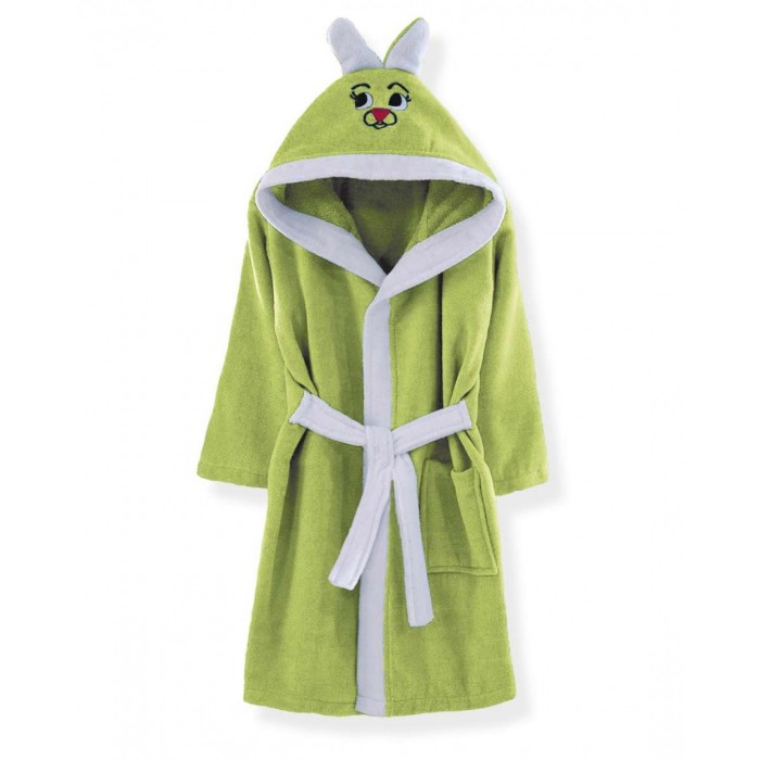 Μπουρνούζι  Παιδικό Με Κουκούλα Νο2 Rabbit Mint