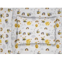 Μαξιλαροθήκη Bebe 35x45 - Honey Bee White - Yellow