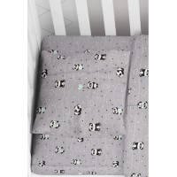 Μαξιλαροθήκη Bebe 35x45 - Panda 112 Grey - Green