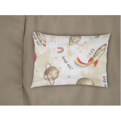 Μαξιλαροθήκη Bebe 35x45 - Spaceship 186 Beige