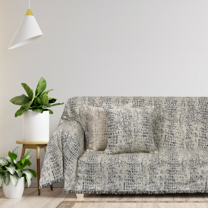 Ριχτάρι Τριθέσιο 180x300  Nova Grey / Σενίλ