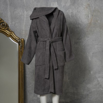 Μπουρνούζι  Ενηλίκων Liberty Dark Grey Small