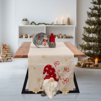 Χριστουγεννιάτικη Τραβέρσα 40x170 0567 Nάνος Beige
