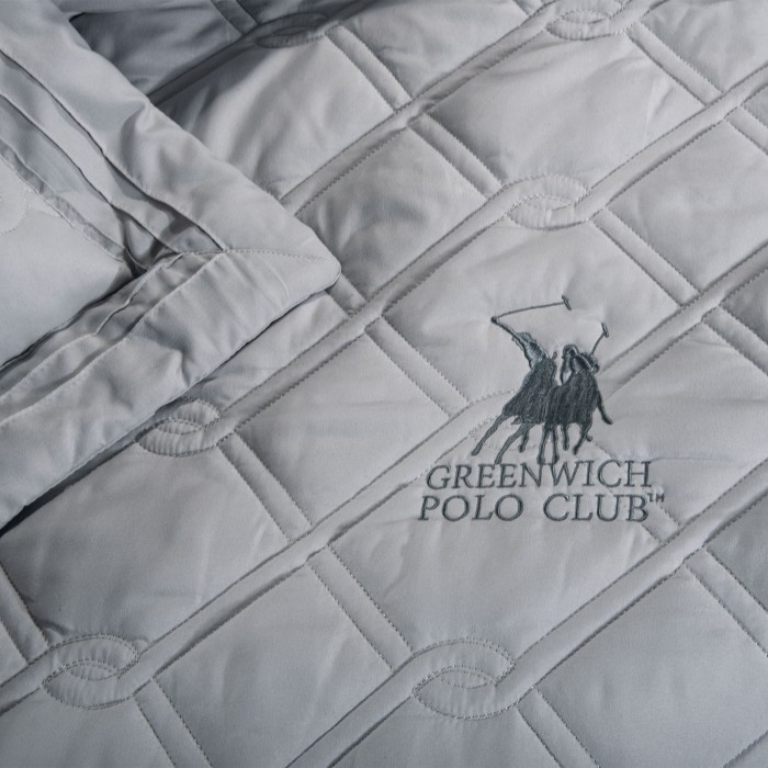 GREENWICH POLO CLUB ΚΟΥΒΕΡΛΙ ΥΠΕΡΔΙΠΛΟ ΣΕΤ 2163 GREY