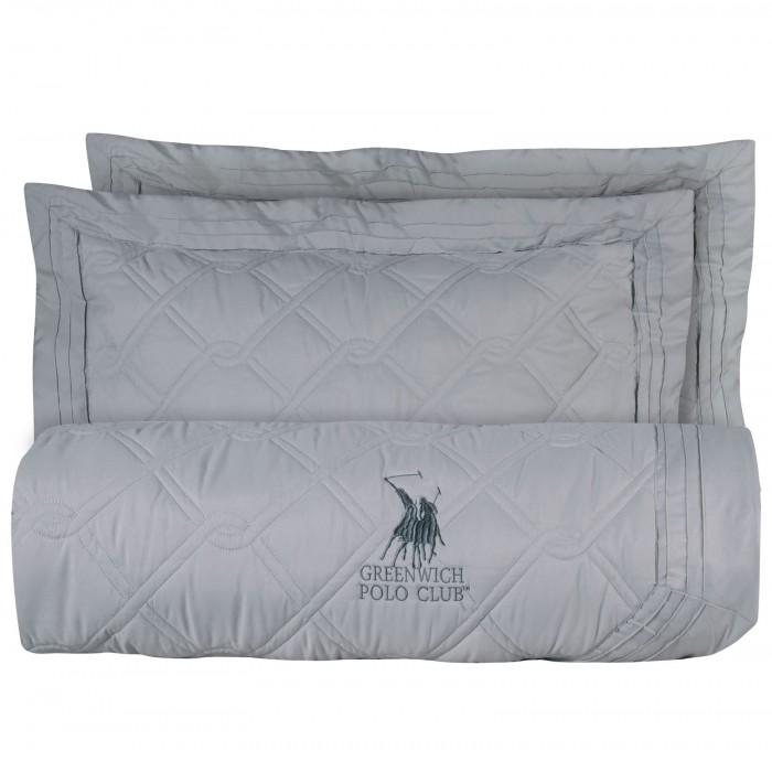 GREENWICH POLO CLUB ΚΟΥΒΕΡΛΙ ΥΠΕΡΔΙΠΛΟ ΣΕΤ 2163 GREY