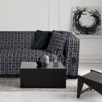 GREENWICH POLO CLUB ΡΙΧΤΑΡΙ 180Χ250 ESSENTIAL 3901 ΓΚΡΙ, ΜΑΥΡΟ
