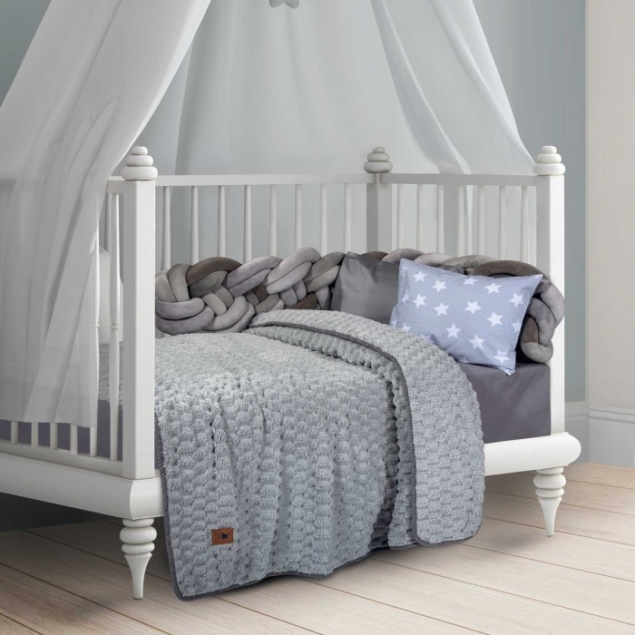 GREENWICH POLO CLUB ΚΟΥΒΕΡΤΑ FLEECE 80X110 ΒΑΒΥ 8837 GREY