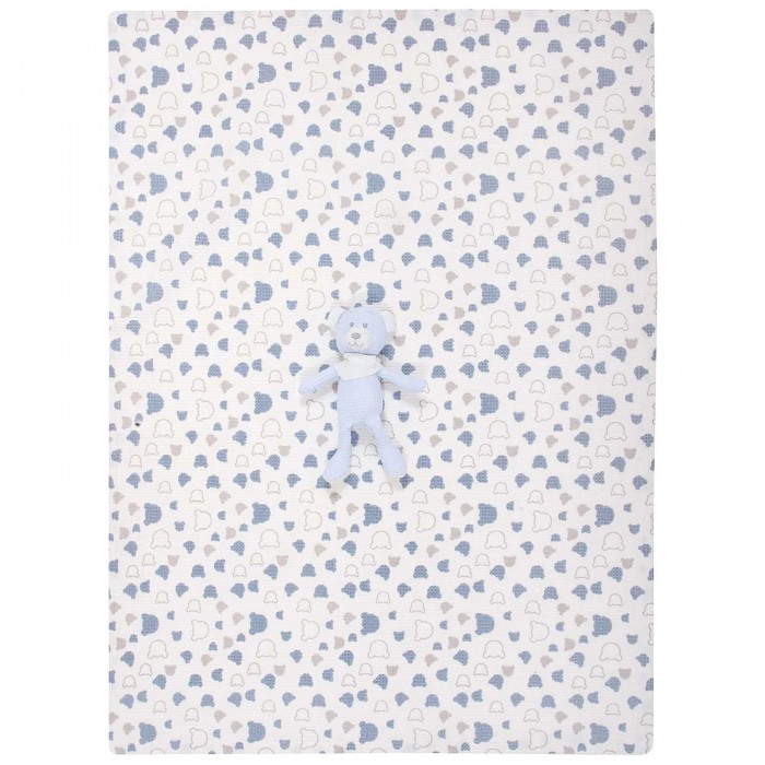 GREENWICH POLO CLUB ΚΟΥΒΕΡΤΑ ΠΙΚΕ 75X100 ΒΑΒΥ ESSENTIAL 8854 BLUE, WHITE