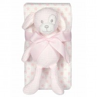GREENWICH POLO CLUB ΚΟΥΒΕΡΤΑ ΠΙΚΕ 75X100 ΒΑΒΥ ESSENTIAL 8857 PINK, WHITE