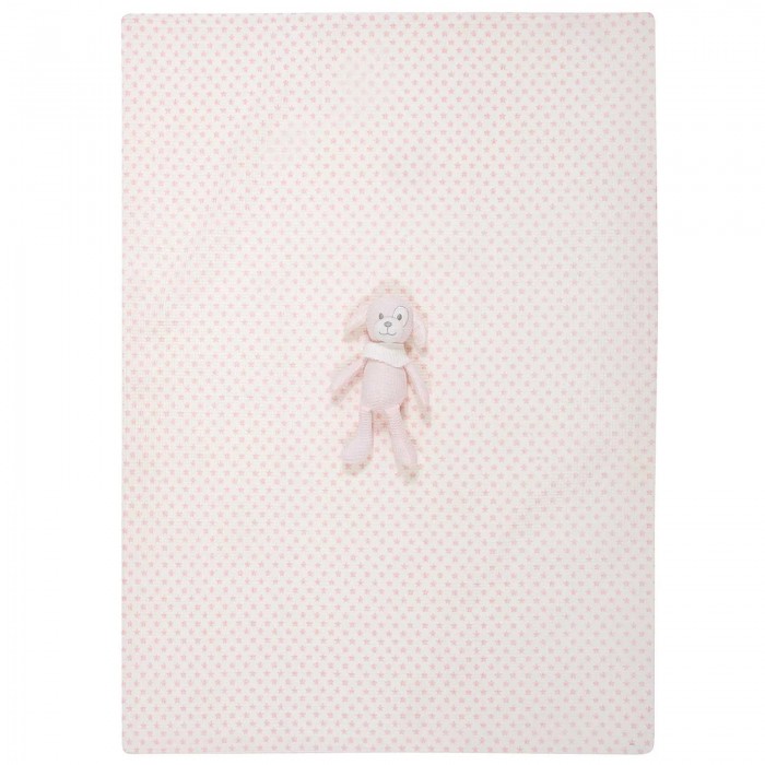 GREENWICH POLO CLUB ΚΟΥΒΕΡΤΑ ΠΙΚΕ 75X100 ΒΑΒΥ ESSENTIAL 8857 PINK, WHITE