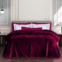 GREENWICH POLO CLUB ΚΟΥΒΕΡΤΑ VELOUR ΜΟΝΗ ESSENTIAL 3438 ΜΠΟΡΝΤΩ