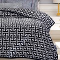GREENWICH POLO CLUB ΚΟΥΒΕΡΤΑ VELOUR ΥΠΕΡΔΙΠΛΗ ESSENTIAL 2213 BLACK, GREY