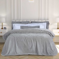 GREENWICH POLO CLUB ΚΟΥΒΕΡΤΑ VELOUR ΥΠΕΡΔΙΠΛH ESSENTIAL 3442 ΑΣΗΜΙ
