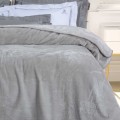 GREENWICH POLO CLUB ΚΟΥΒΕΡΤΑ VELOUR ΥΠΕΡΔΙΠΛH ESSENTIAL 3442 ΑΣΗΜΙ