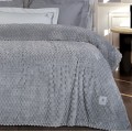 GREENWICH POLO CLUB ΚΟΥΒΕΡΤΑ FLEECE ΥΠΕΡΔΙΠΛH 3476 GREY
