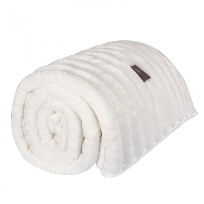 GREENWICH POLO CLUB ΚΟΥΒΕΡΤΑ FAUX FUR ΥΠΕΡΔΙΠΛΗ PREMIUM 3477 WHITE