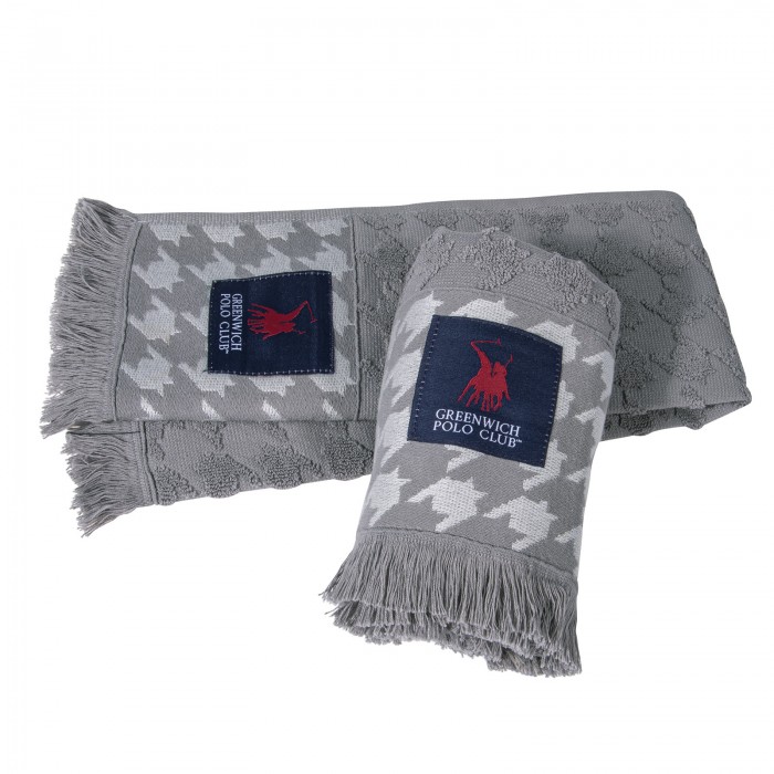 GREENWICH POLO CLUB ΠΕΤΣΕΤΕΣ ΚΟΥΖΙΝΑΣ ΣΕΤ 2TMX 40Χ60 2697 GREY