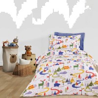 DAS KIDS ΚΟΥΒΕΡΛΙ ΜΟΝΟ 4927 BLUE, GREEN, WHITE